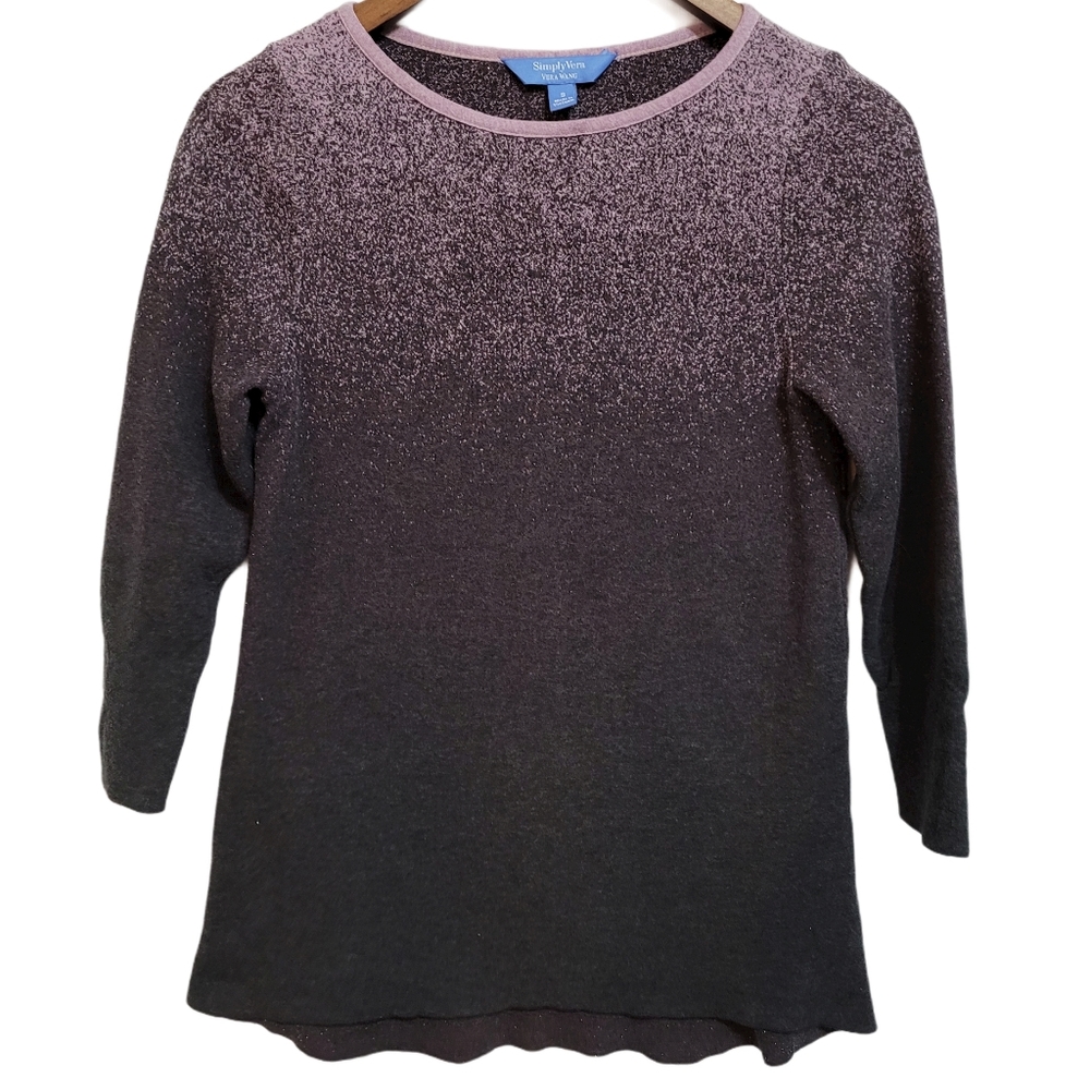 Simply Vera Vera Wang Sweater Omra Purple Size S